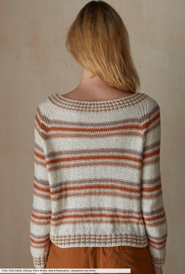 Gestreifte Raglanjacke