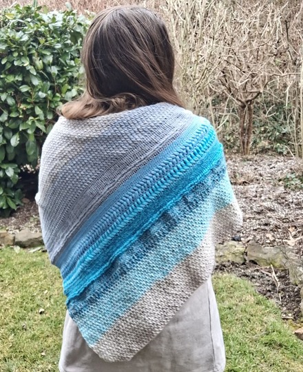 Häkelanleitung asymmetrisches Tuch Fisch-Gretchen