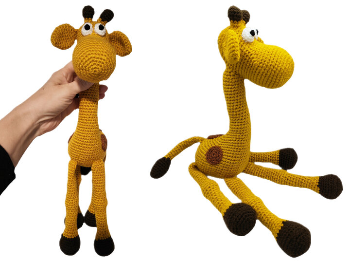 Lustige Giraffe - Häkelanleitung von NiggyArts