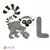 Crochet Animal Alphabet L Lemur
