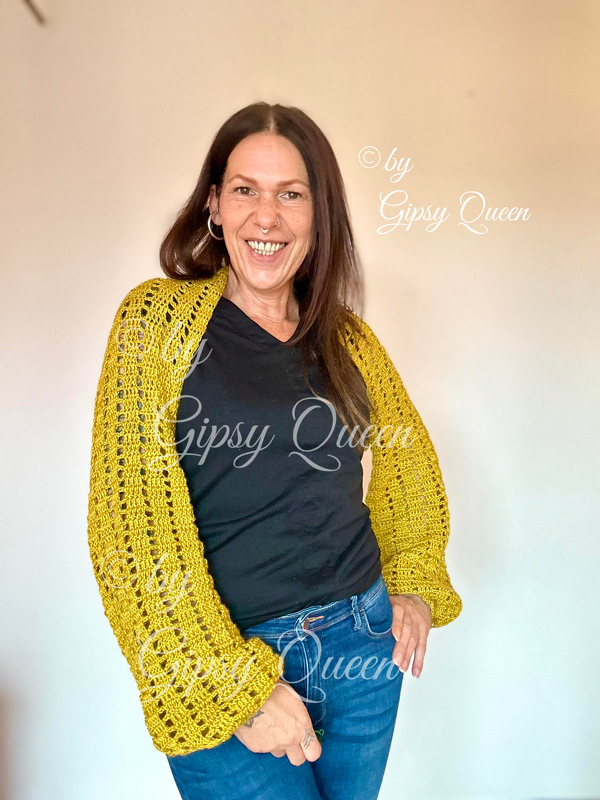 Häkelanleitung Bolero Jacke PDF | Boho Cardigan Häkeljacke Bolero häkeln