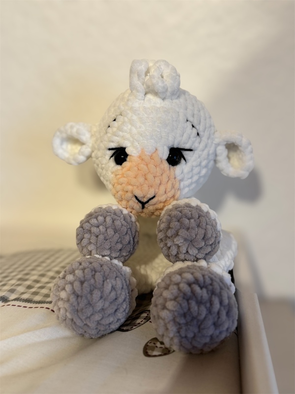 Schnuffeltuch- Baby- Häkeln- Lämmchen- Schaf - Bild 2