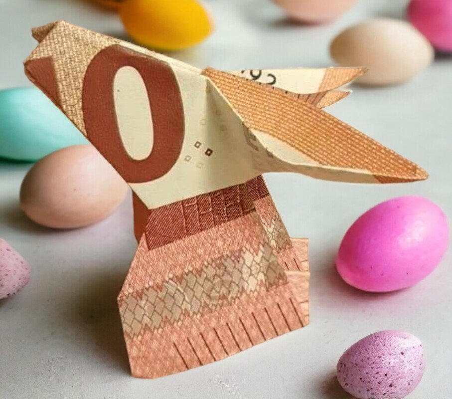 Origami Geldschein Osterhase (**)