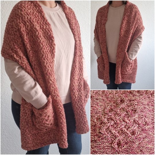 Strickanleitung für den Taschenschal "Celtic Romance"