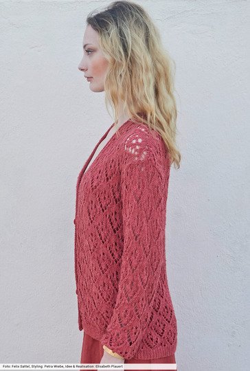 Jacke im Ajourmuster