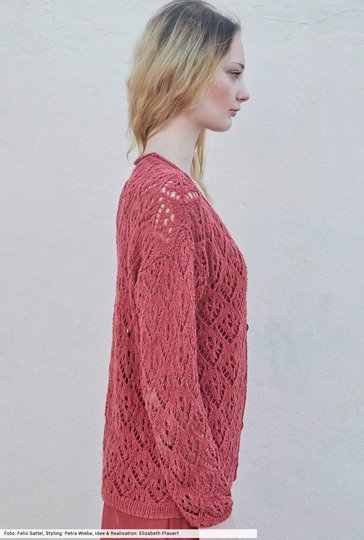 Jacke im Ajourmuster