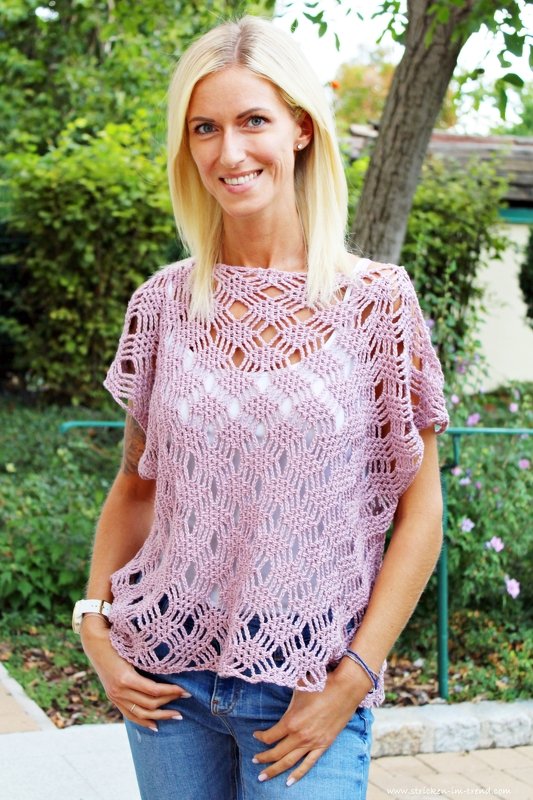 Häkelanleitung für Häkeltop | 3 Tops - 3 Muster - 3 Farben | RUSTICHELLO #1 - Bild 6