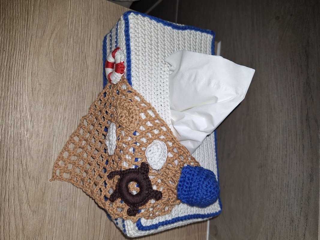 Taschentuchbox * maritim * Häkelanleitung - Bild 5