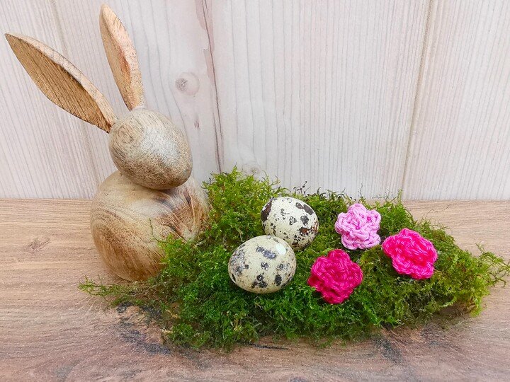 MINI ROSE – Häkelanleitung kleine Blume