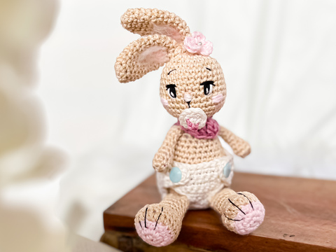 Häkelanleitung Windel für Hase „Baby-Honey“