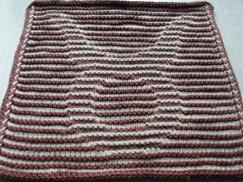 Tierkreiszeichen Stier in Schattenstricktechnik