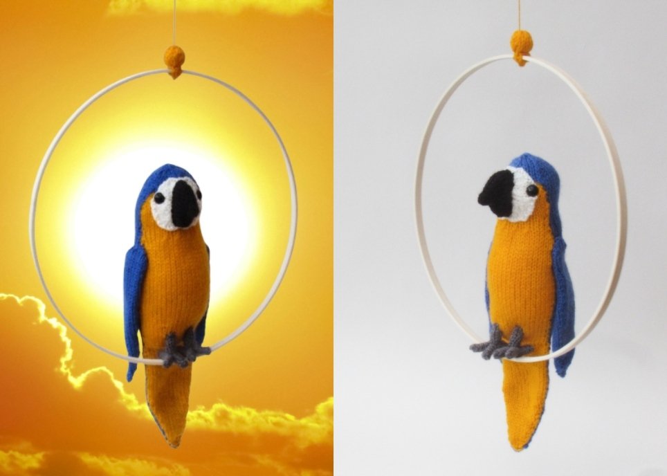 TeaCosyFolk's Macaw Parrot Hanger Knitting Pattern