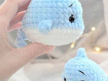 crochet pattern fish Finnley - no sew