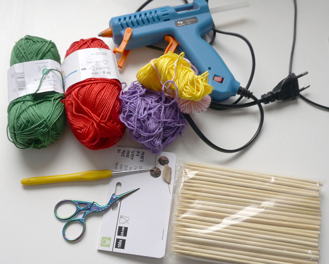 Häkelanleitung: Blume mit Vase