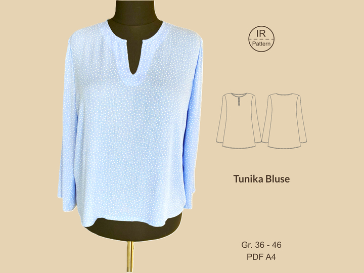 PDF Schnittmuster und Nähanleitung Tunika