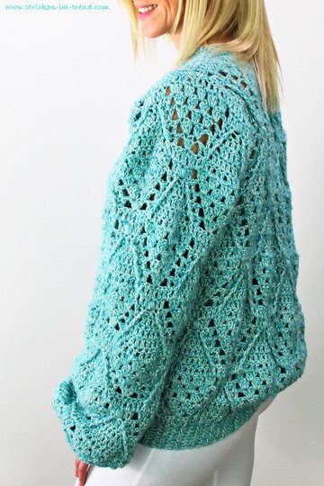 Crochet Pattern for a Sweater in Lace Stitches | Oversized SYDNEY #1