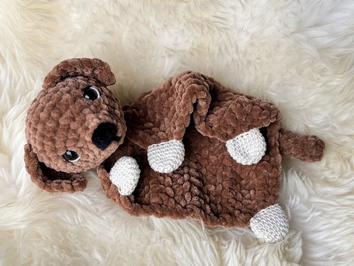 Crochetpattern - Lovey / Comforter Puppy "Lucky"