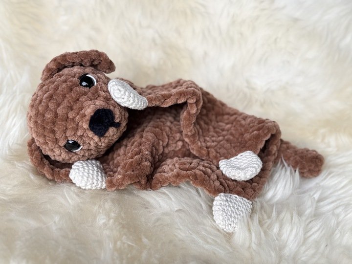 Crochetpattern - Lovey / Comforter Puppy "Lucky"