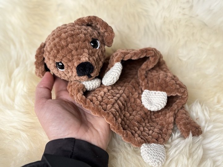 Crochetpattern - Lovey / Comforter Puppy "Lucky"