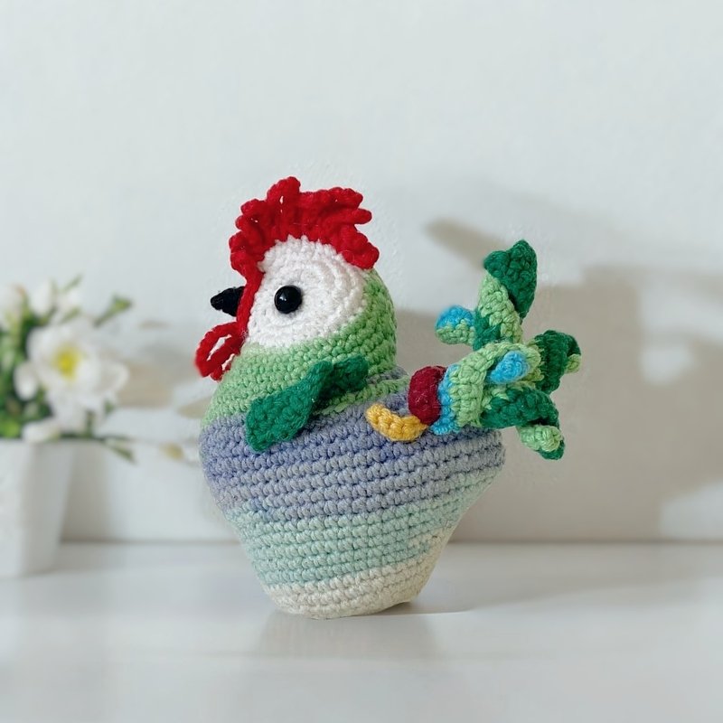 Rooster and Hen. No sew crochet pattern - Image 2