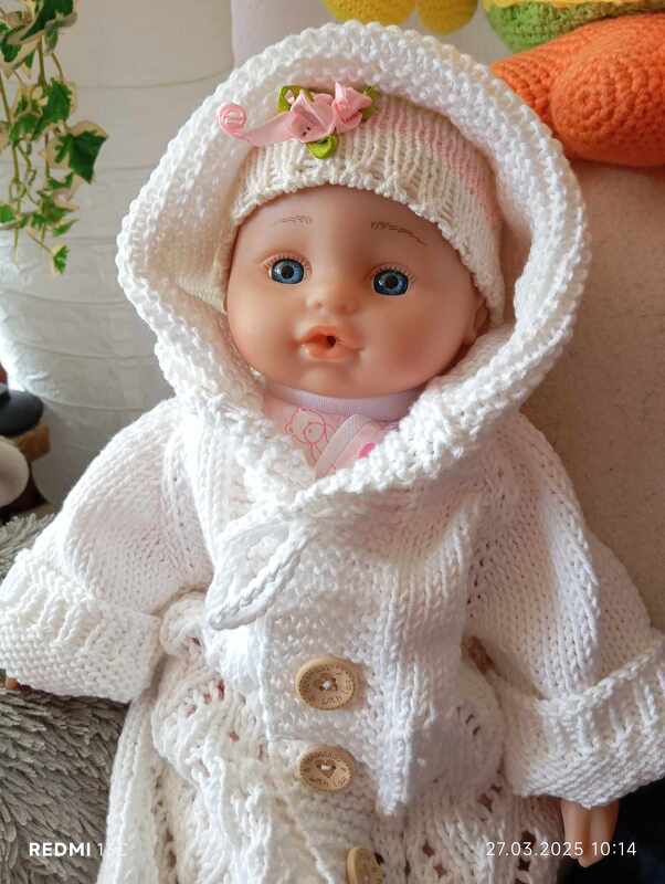 Schlafsack mit Kapuze für Frühchen, Puppen, Sternchen.....