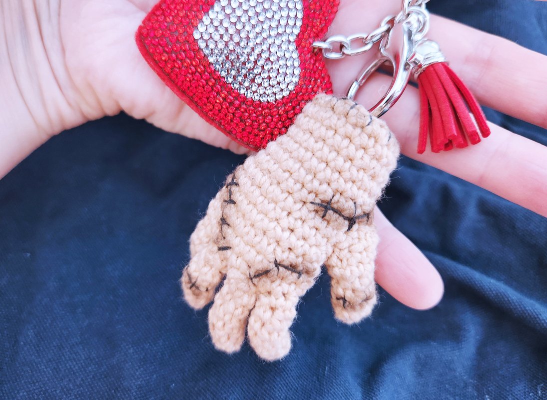 Crochet Small Hand Charm or Keychain - Image 8