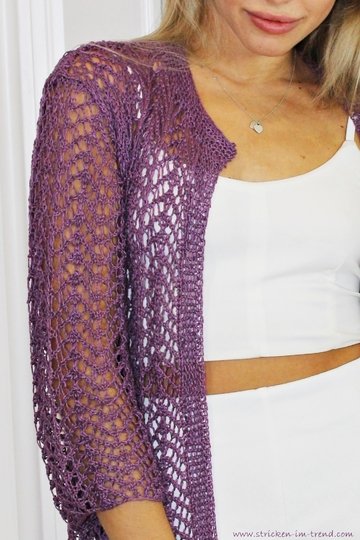 Strickanleitung für Sommerweste | Strickjacke YoungFashion #2