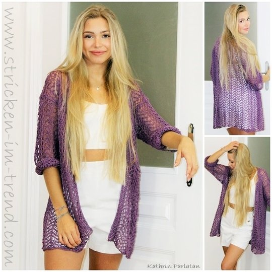 Strickanleitung für Sommerweste | Strickjacke YoungFashion #2