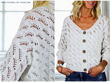 Strickanleitung für Damenweste | Sommerweste COTTON MIX #3