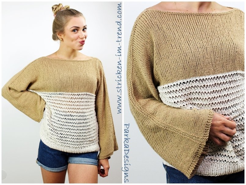 Knitting pattern for summer sweater | sweater AVINO #2