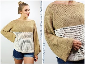 Strickanleitung für Sommerpulli | Pullover AVINO #2