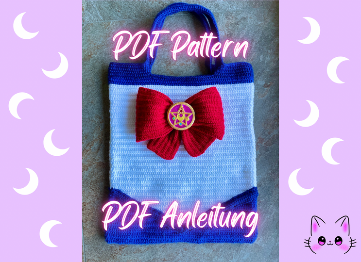 Sailor Crochet Bag, Bow Bag
