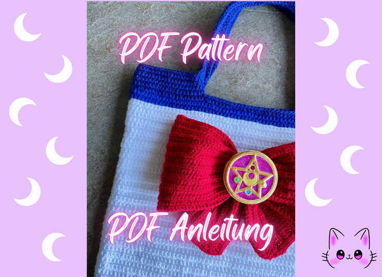 Sailor Crochet Bag, Bow Bag