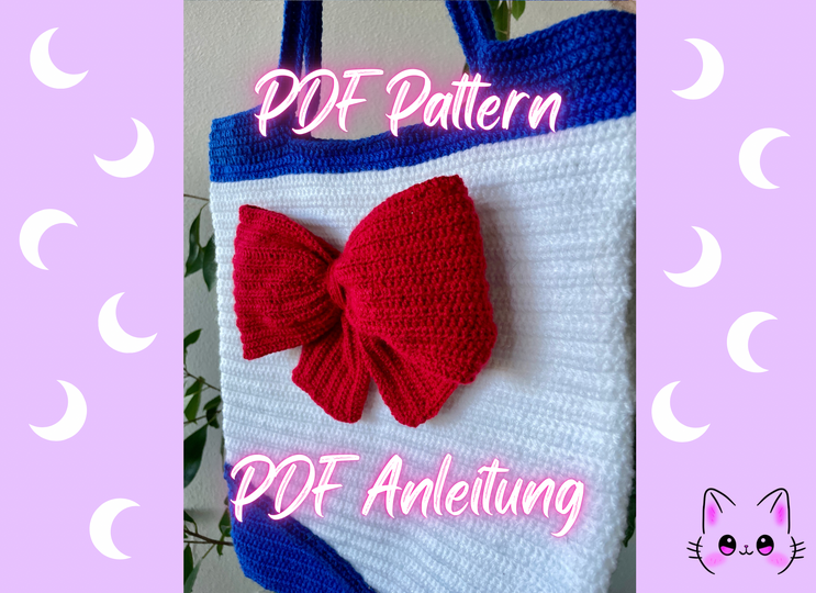 Sailor Crochet Bag, Bow Bag