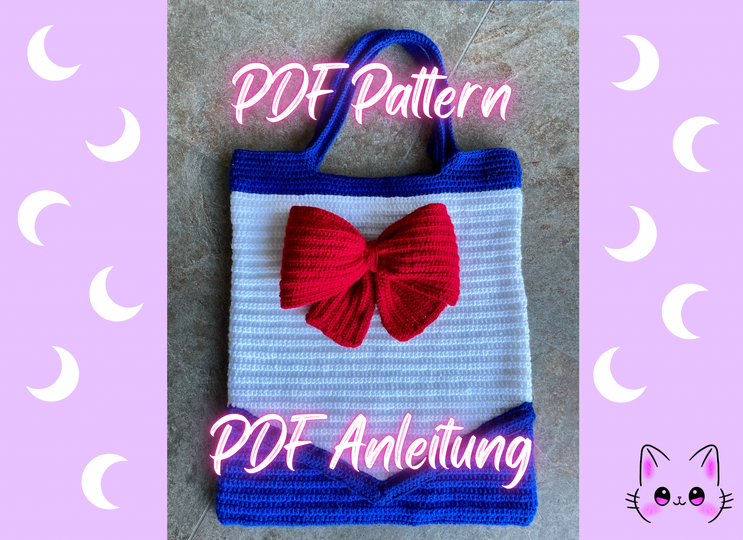 Sailor Crochet Bag, Bow Bag