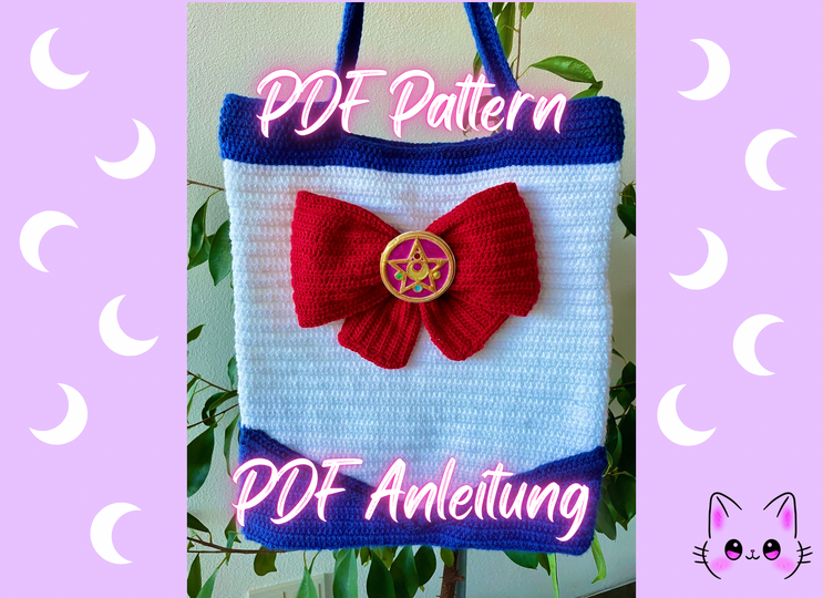 Sailor Crochet Bag, Bow Bag