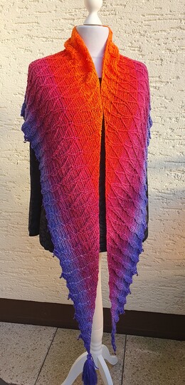 Häkelanleitung Tuch Seilschaft, flaches Dreieckstuch