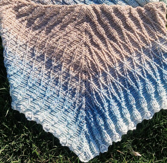 Häkelanleitung Tuch Seilschaft, flaches Dreieckstuch