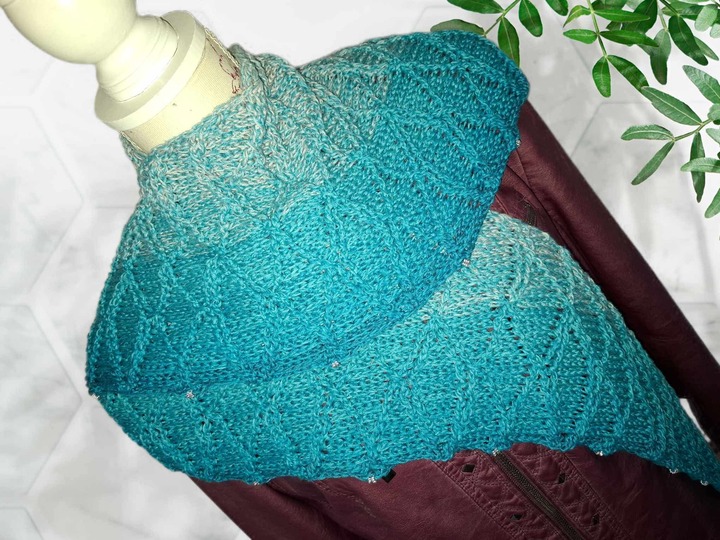 Häkelanleitung Tuch Seilschaft, flaches Dreieckstuch