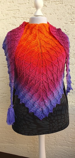 Häkelanleitung Tuch Seilschaft, flaches Dreieckstuch