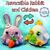 Easter Reversible Rabbit and Chicken crochet pattern. Reversible amigurumi