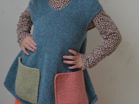 Anleitung, Strickanleitung, Kinderkleid, Tunika, 3 Monate bis 10 Jahre