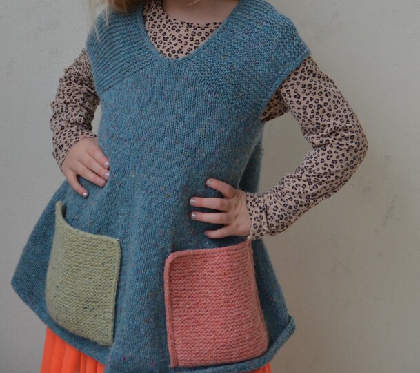 Knitting pattern, YPS dress, knitted dress, kids and babys,. 3 month to 10y