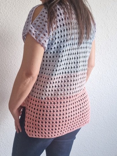 Häkelanleitung für das Cold-Shoulder-Shirt "Summer