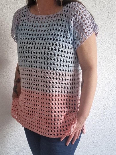 Häkelanleitung für das Cold-Shoulder-Shirt "Summer