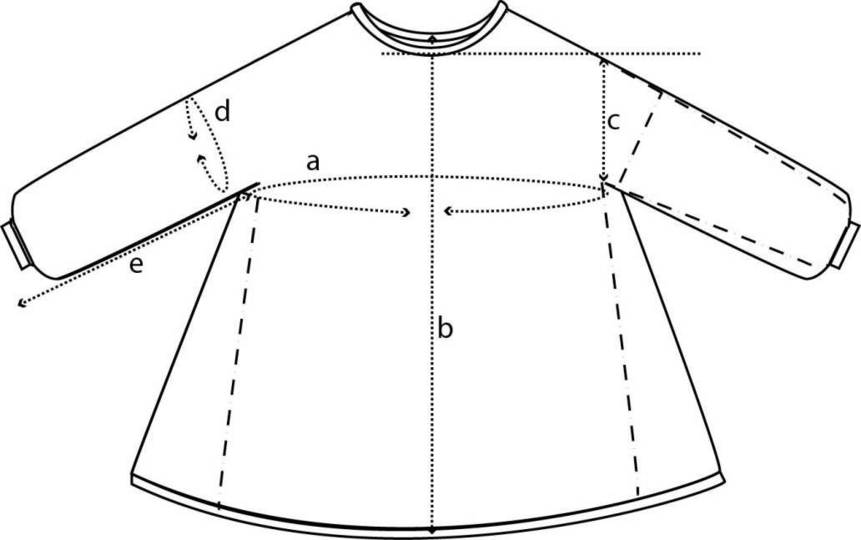 Knitting pattern, Lihan dress, knitted kids and baby dress, 3 month to 13 y