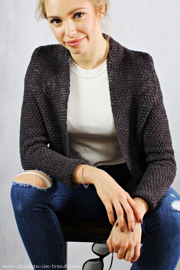 Häkelanleitung für Häkeljacke | Häkelsakko YoungFashion #3