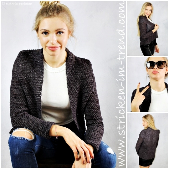 Häkelanleitung für Häkeljacke | Häkelsakko YoungFashion #3