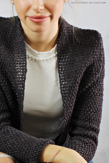 Häkelanleitung für Häkeljacke | Häkelsakko YoungFashion #3