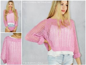 Strickanleitung für Sommerpulli | YoungFashion #4 + BONUS gehäkelte CLUTCH